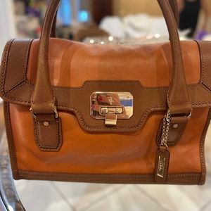 Cole Haan brown Tote bag. Gold buckle and in great condition